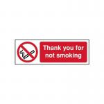 Thank You for Notsmoking - 1.2 mm Recyclable Pp (300 X 100 Mm) 422013