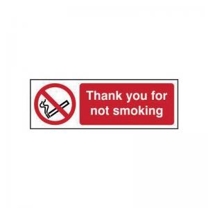 Thank You For Not Smoking - Sav 300 X 100mm 422015
