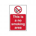 This Is A No Smokingarea - 1.2 mm Recyclable Pp (200 X 300 Mm) 422019
