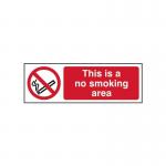 This Is A No Smokingarea - 1.2 mm Recyclable Pp (300 X 100 Mm) 422020