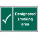 Designated Smokingarea - Sav (300 X 200 Mm) 422032