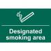 Designated Smokingarea 1.2 mm Recyclable Pp (400 mm X 300 Mm) 422033