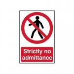Strictly No Admittance- Sapp (200 X 300 Mm) 422039