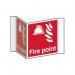 Fire Point (projectionsign) - 1.2 mm Recyclable Pp (200 mm Face) 422043