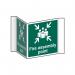 Fire Assembly Point (projectionsign) - 1.2 mm Recyclable Pp (200 mm Face) 422044