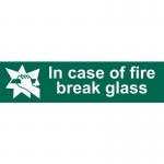 in Case of Fire Breakglass - Sapp (200 X 50 Mm) 422045