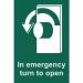 in Emergency Turn Toopen (left) - Sav (100 X 150 Mm) 422050