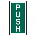 Push (vertical)- 1.2 mm Recyclable Pp (75 X 150 Mm) 422060