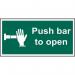 Push Bar to Open- 1.2 mm Recyclable Pp (300 X 150 Mm) 422063
