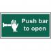 Push Bar To Open - Sav (300 X 150mm) 422064