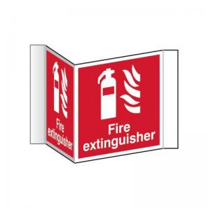 Fire Extinguisher Projection Sign - 1.2mm Recyclable Pp 200mm Face