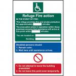 Disabled Refuge Action- 1.2 mm Recyclable Pp (200 X 300 Mm) 422095