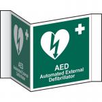 Aed (projectionsign) - 1.2 mm Recyclable Pp (200 mm Face) 422096