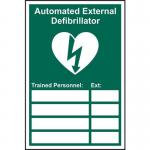 Automated External Defibrillatortrained Personnel- 1.2 mm Recyclable Pp (200 X 300 Mm) 422104