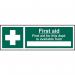 First Aid First Aid for This Departmentis Available From _____ - 1.2 mm Recyclable Pp (300 X 100 Mm) 422115