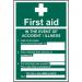 First Aid in The Eventof An Accident - 1.2 mm Recyclable Pp (200 X 300 Mm) 422118