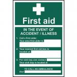 First Aid in The Eventof An Accident - Sav (200 X 300 Mm) 422119