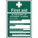 First Aid in The Eventof An Accident - Sav (200 X 300 Mm) 422119