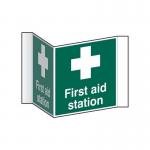 First Aid Station (projectionsign) - 1.2 mm Recyclable Pp (200 mm Face) 422124