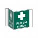 First Aid Station (projectionsign) - 1.2 mm Recyclable Pp (200 mm Face) 422124