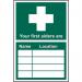 Your First Aider Is...- 1.2 mm Recyclable Pp (200 X 300 Mm) 422130