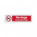 No Dogs Except Guidedogs - Sapp (200 X 50 Mm) 422146