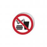 No Eating No Dinking No Smokingsymbol - Sav (50 mm Dia.) (pack of 10) 422150