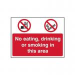 No Eating, No Drinking,no Smoking - Sav (600 X 450 Mm) 422152