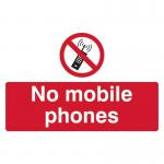 No Mobile Phones- 1.2 mm Recyclable Pp (300 X 200 Mm) 422158