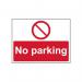 No Parking 1.2 mm Recyclable Pp (600 mm X 450 Mm) 422174