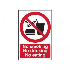 No Smoking No Drinking No Eating - Sapp 200 X 300mm 422176