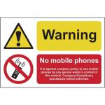Warning No Mobile Phonesit Is Against... - Sav (150 X 100 Mm) 422184