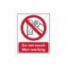 Do Not Touch Men Working 1.2 mm Recyclable Pp (200 mm X 250 Mm) 422197
