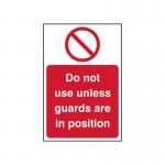 Do Not Use Unless Guardsare in Position - Sav (200 X 300 Mm) 422202