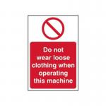 Do Not Wear Loose Clothing Whenoperating This Machine - 1.2 mm Recyclable Pp (200 X 300 Mm) 422206