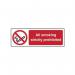 All Smoking Strictlyprohibited - Sav (300 X 100 Mm) 422218