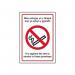 It Is Against The Law to Smoke in Thesepremises (welshenglish) - 1.2 mm Recyclable Pp (160 X 230 Mm) 422221