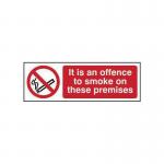 It Is An Offence to Smokeon These Premises - Sav (300 X 100 Mm) 422226