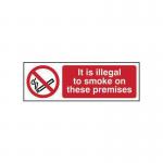 It Is Illegal to Smoke Onthese Premises - Sav (600 X 200 Mm) 422231