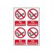 No Smoking - Sappno Smoking - Sapp (100 X 150 Mm) Pack of 4 422232