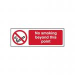 No Smoking Beyond Thispoint - 1.2 mm Recyclable Pp (600 X 200 Mm) 422247