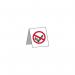 No Smoking Desksign - 1.2 mm Recyclable Pp (50 X 50 Mm) 422253
