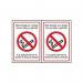 No Smoking Englishwelshdouble Sided - Ds Sav (160 X 230 Mm) 422256