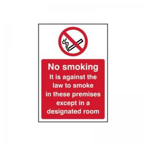 No Smoking It Is Against The Law To Smoke - 1.2mm Recyclable Pp 148 X