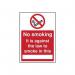 No Smoking It Is Against The Lawto Smoke in This ______ - Sav (148 X 210 Mm) 422265