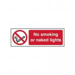 No Smoking Or Nakedlights - 1.2 mm Recyclable Pp (600 X 200 Mm) 422268