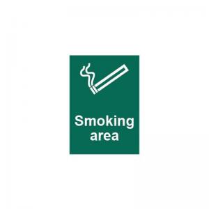 No Smoking Area 1.2mm Recyclable Pp 148mm X 210mm 422280
