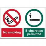 No Smokinge-cigarettespermitted - 1.2 mm Recyclable Pp (300 X 200 Mm) 422284