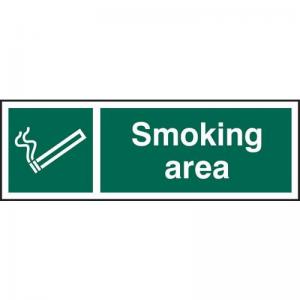 Smoking Area - 1.2mm Recyclable Pp 300 X 100mm 422287