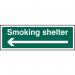 Smoking Shelter (arrowleft) - 1.2 mm Recyclable Pp (300 X 100 Mm) 422290